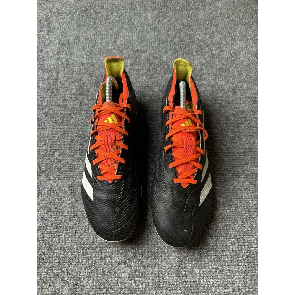 Mens Soccer Adidas Predator Accuracy .3 FG Black White Red Cleats, Size US 10